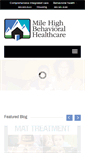 Mobile Screenshot of milehighbehavioralhealthcare.org